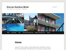 Tablet Screenshot of greciangardensmotel.com